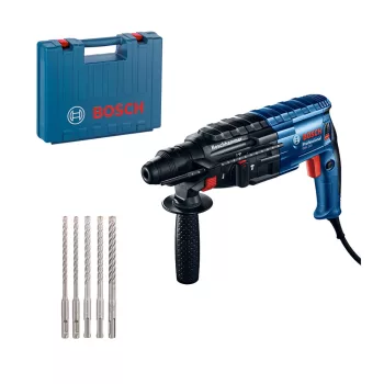   Bosch GBH 240 fúrókalapács 790W, 5 részes SDS Plus készlet 6-10mm, kofferben