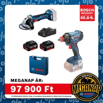 Bosch | GDX 180-LI+GWS 180-LI gépszett 2x4Ah Kofferben