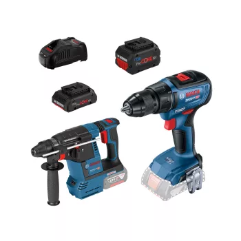   Bosch Gépszett GSR 18V-50 + GBH 18V-26 Procore 1x4,0 Ah 1x8,0 Ah (Extra 5Ah akku ajándékba)