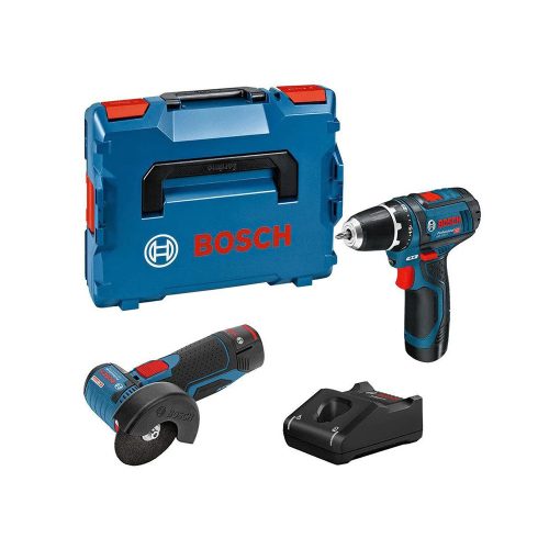 Bosch gépszett GSR 12V-15 + GWS 12V-76 + 2x GBA 2.0Ah + GAL 12V-40