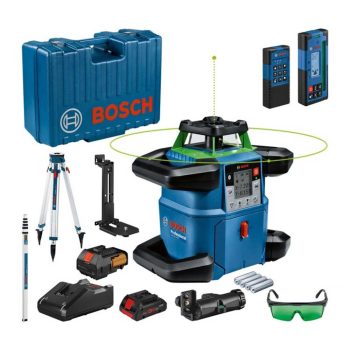   Bosch forgólézer GRL 650 CHVG, zöld+ BT 170 HD Professional állvány