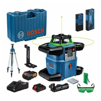   Bosch forgólézer GRL 650 CHVG, zöld + BT 300 HD Professional állvány