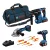 Bosch akkus gépszett GBH 18V-24 C + GSB 18V-65 + GWS 18V-11 + 3x5Ah akku + GAL 18V-40 + táska
