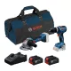 Bosch akkus gépszett GSB 18V-65 + GWS 18V-8 18V, 2x4,0 Ah, szerszámtáska