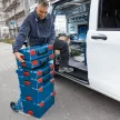 Bosch akkus gépszett GBH 18V-22 + GSR 18V-65 + GWS 18V-8 + 2x5Ah akku + GAL 18V-40 + 3 db L-Boxx