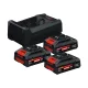 Bosch EXPERT 3 X EXBA18V-40 akku + GAL12V/18V-80 töltő (Regisztrációval akár extra értékes ajándék is elérhető!)