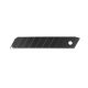 Abraboro POWER BLACK EVOLUTION 18mm, fekete késpenge, 10 db/doboz