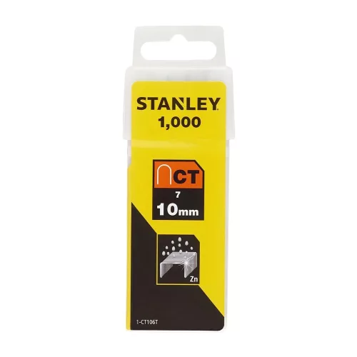 Stanley kábeltüző kapocs 10mm 3/8”, 1000db/cs