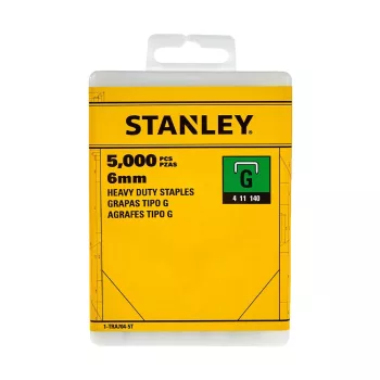 Stanley kapocs 6mm ”G”, A5/53/530, 5000db/cs