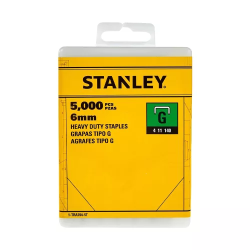 Stanley kapocs 6mm ”G”, A5/53/530, 5000db/cs