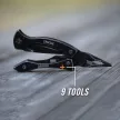 Fiskars Crucial, matt fekete kombinált szerszám, hevedervágóval, bliszterben (1013994)