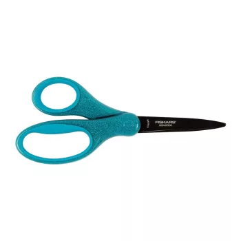 Fiskars gyerekolló, kék csillámokkal, 18 cm (1023917)