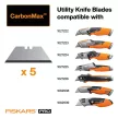 Fiskars Pótpengék CarbonMax pengekéshez, 5 darabos (1027229)