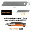 Fiskars Pótpengék CarbonMax Snap-off pengekéshez, 18 mm, 5 darabos (1027232)