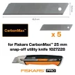 Fiskars Pótpengék CarbonMax Snap-off pengekéshez, 25 mm, 5 darabos (1027233)