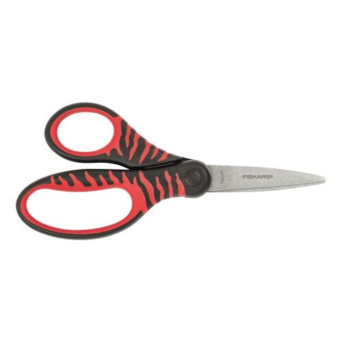 Fiskars gyermekolló, 15 cm, fekete és piros, Softgrip (1027423)