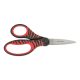 Fiskars gyermekolló, 15 cm, fekete és piros, Softgrip (1027423)
