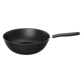   Fiskars Functional Form Wok serpenyő, 28 cm, rozsdamentes acél (1027705)