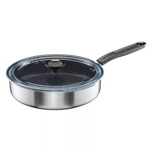 Fiskars Functional Form párolóserpenyő fedővel, 26 cm, kerámia bevonattal