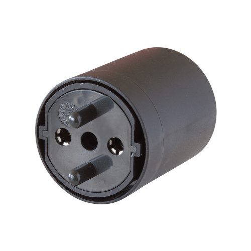 Brennenstuhl adapter Fix fekete, DE a CH 230V 2 pólus T11-es
