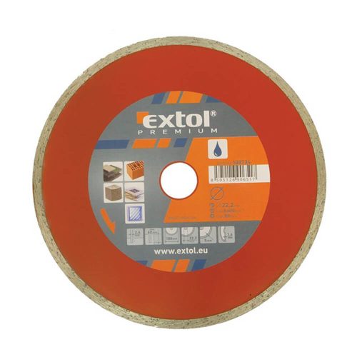 Extol Premium gyémántvágó tárcsa csempevágáshoz 230x2,3x22,2mm (vizes)