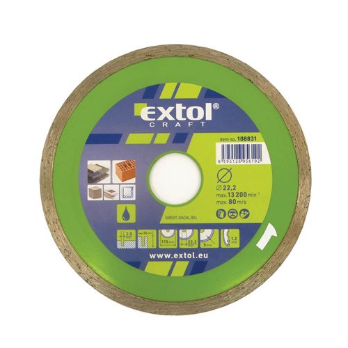 Extol Craft gyémántvágó tárcsa 230x2,5x22,2mm (vizes)