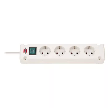   Brennenstuhl Bremounta Power Strip elosztó, 4 dugalj, fehér, 3m