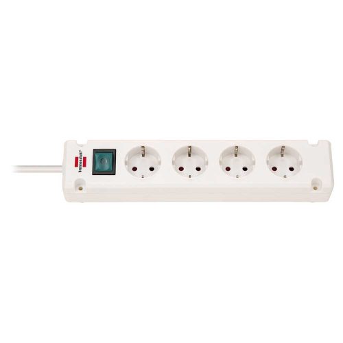 Brennenstuhl Bremounta Power Strip elosztó, 4 dugalj, fehér, 3m