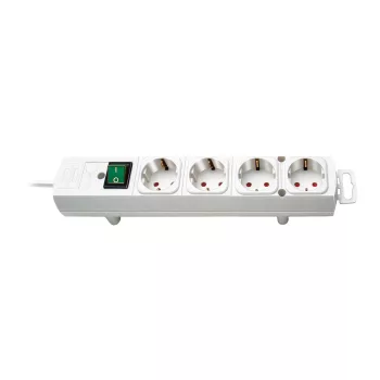 Brennenstuhl Comfort-Line elosztó 4 dugalj, fehér, 2m
