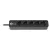 Brennenstuhl Ecolor elosztó 5 dugalj, fekete, 1,5m