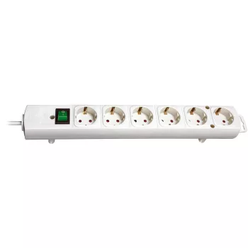 Brennenstuhl Comfort-Line elosztó 6 dugalj, fehér, 2m