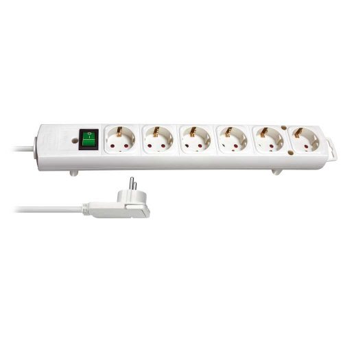 Brennenstuhl Comfort-Line Plus elosztó 6 dugalj, fehér, 2m