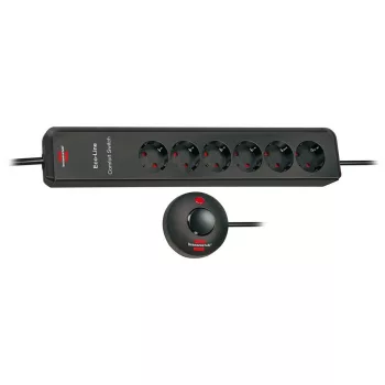 Brennenstuhl Eco-Line Comfort Switch, 6 dugalj, antracit, 2m