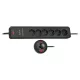 Brennenstuhl Eco-Line Comfort Switch, 6 dugalj, antracit, 2m