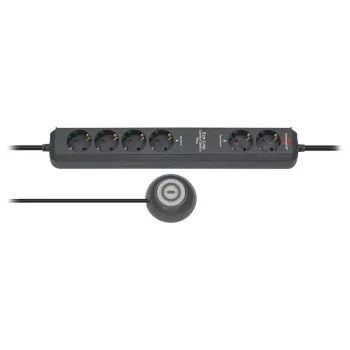   Brennenstuhl Eco-Line Comfort Switch Plus elosztó, 6 dugalj, kapcsolóval, antracit, 1,5m