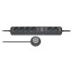 Brennenstuhl Eco-Line Comfort Switch Plus elosztó, 6 dugalj, kapcsolóval, antracit, 1,5m