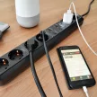 Brennenstuhl Connect Eco-line WiFi konnektor/elosztó, 6 dugalj, fekete, 1,5m