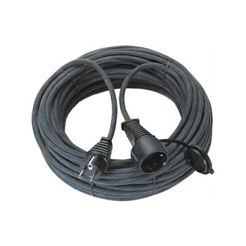 Brennenstuhl gumi hosszabbító kábel, fekete, 15m, IP44