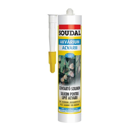 Soudal akvárium szilikon édes és sós vízhez, színtelen 280ml