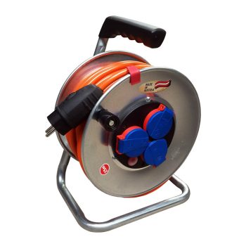   BAT SK fémházas kábeldob narancs kábellel IP44 3x1,5mm 25m