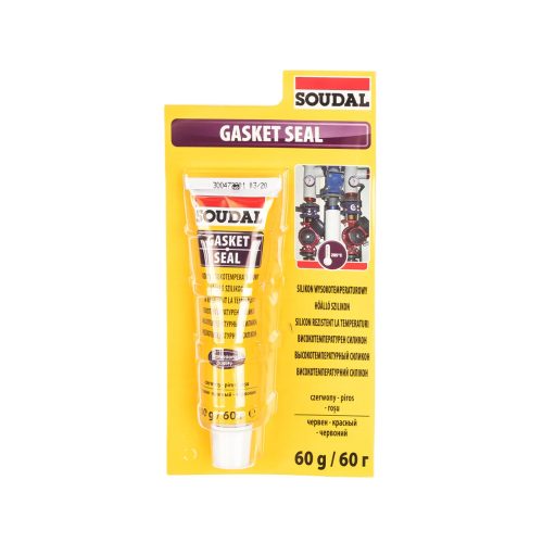 Soudal Gasket Seal hőálló szilikon 285 C°-ig, ecetsavas, piros, bliszteres 60g