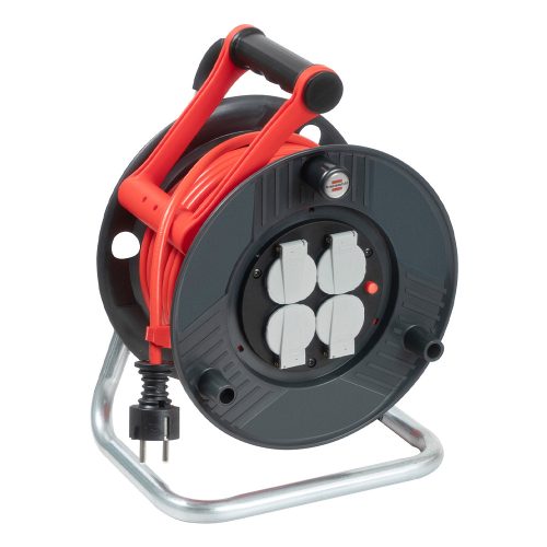 Brennenstuhl Garant ST 290 kábeldob, 4x védő érintkező aljzat 230V/16A, 50m H05VV-F 3G1.5 piros