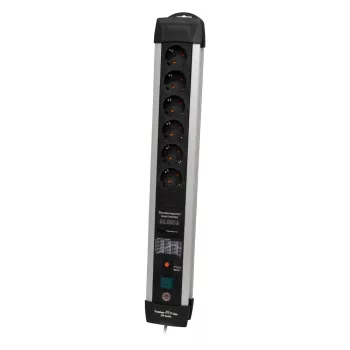   Brennenstuhl Premium-Protect-Line 60.000A es túláramvédelmi elosztósor 6 dugaszhelyes 3m H05VV-F