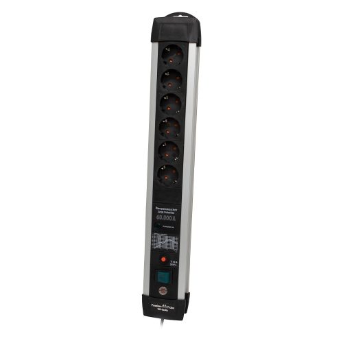Brennenstuhl Premium-Protect-Line 60.000A es túláramvédelmi elosztósor 6 dugaszhelyes 3m H05VV-F