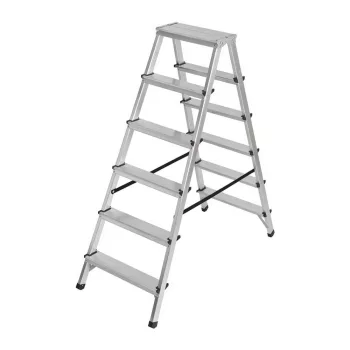 Brennenstuhl dupla létrafokos alumíniumlétra 2x6, 1,25m