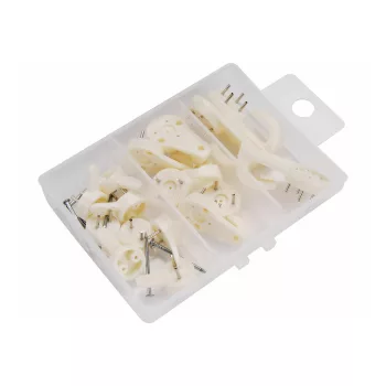   Extol Craft fali akasztó készlet képekhez, 16db, méretek: 8db×22mm, 5db×30mm, 3db×40mm