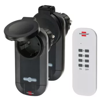   Brennenstuhl Comfort-Line távirányítható hálózati aljzat szett 2x IP44