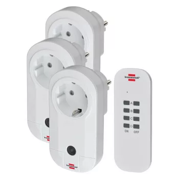   Brennenstuhl Comfort-Line távirányítható hálózati aljzat szett 3x IP20