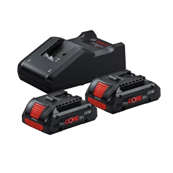   Bosch GAL 18V-40+2xProCORE 4,0Ah akku töltő szett (Regisztrációval akár extra értékes ajándék is elérhető!)