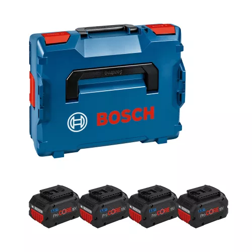 Bosch PRO akkumulátor készlet 18V, 4x5.5Ah, kofferban
